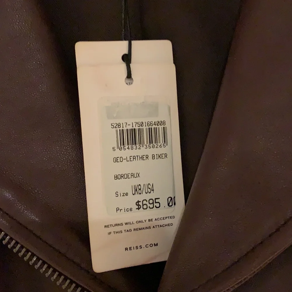 New REISS leather jacket - Picture 12 of 14